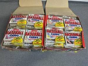 lot 13 image: 1988 Topps Baseball Rack Box Lot (Sealed Packs)
