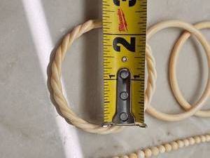 lot 11 image: Vintage Carved Bone Bangle Bracelets & Necklace