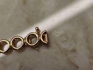 lot 10 image: 14 K Stamped Tennis Bracelet