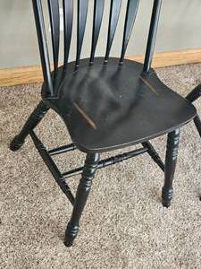 lot 41 image: Country Chic Winsor Bow-Back Chairs