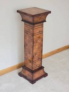lot 57 image: Chic Modern Wood Plant Stand