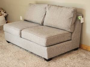 lot 60 image: HOM Furniture Grey Sectional Segment