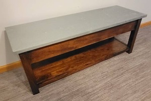 lot 28 image: Awesome Farmhouse Bench Accent Table