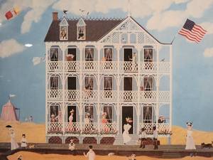 lot 84 image: Classic Americana Fine Art Print - Robert Franke - Old Cape May