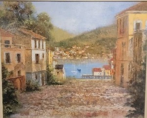 lot 81 image: Idyllic Fine Art Print - Michael Longo - Cobblestreet