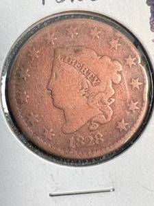 1828 US LIBERTY HEAD LARGE CENT