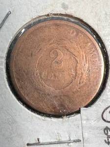 1864 US 2 CENT PIECE
