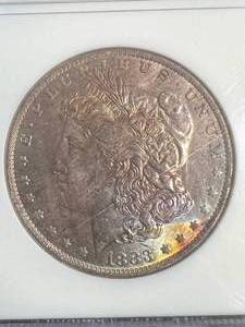 1883-O US MORGAN SILVER DOLLAR NGC MS64
