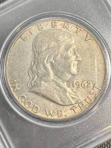 1962-D US FRANKLIN HALF DOLLAR IN CASE