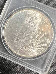 1923 US PEACE SILVER DOLLAR IN CASE