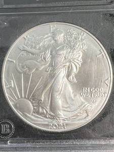 2021 AMERICAN SILVER EAGLE SLABBED BU