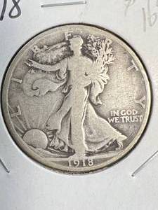 1918 US WALKING LIBERTY HALF DOLLAR