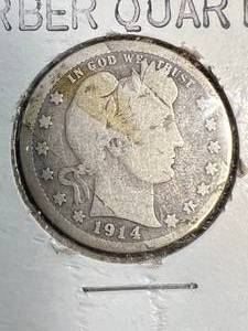 1914 US BARBER QUARTER