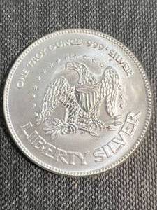 1 TROY OZ .999 FINE SILVER A-MARK ROUND
