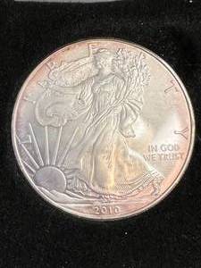 2010 AMERICAN SILVER EAGLE 1 TROY OZ .999 FINE SILVER