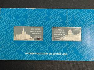 2 TROY OZ .999 FINE SILVER OFFICIAL INGOTS OF THE US