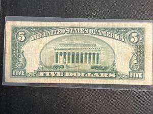 1953B US RED SEAL $5 NOTE