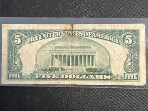 1953A US RED SEAL $5 NOTE