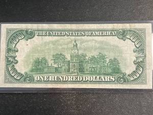 1934A US GREEN SEAL $100 FEDERAL RESERVE NOTE