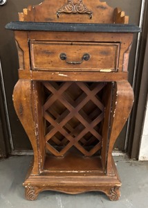 lot 16 image: French Country Style Wine Stand