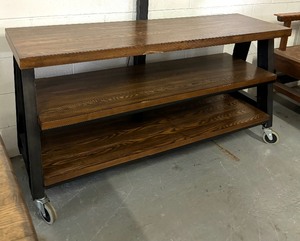 lot 66 image: Media Stand with Shelves