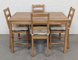 lot 8 image: IKEA Jokkmokk Small Wood Dining Set