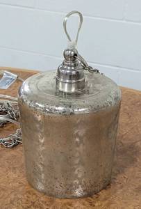 lot 48 image: Mercury Glass Hanging Pendant Lamp