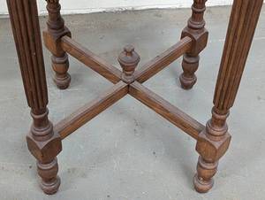 lot 71 image: Vintage Wood Accent Table