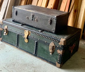 lot 31 image: Pair of Vintage Trunks