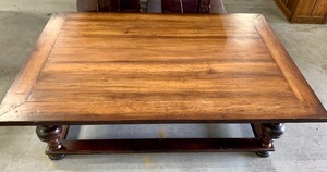 lot 82 image: Very Large Wood Coffee Table