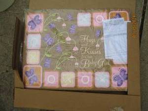 lot 95 image: Baby Girl canvas wall decor gift ap...