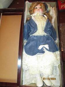 lot 171 image: Bradley Porcelain Doll in original ...