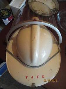 lot 154 image: Authentic firefighter helmet...