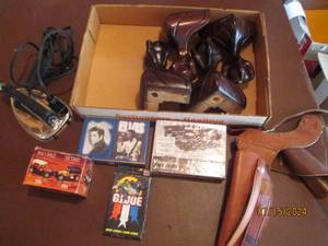 lot 165 image: Vintage iron, G.I.Joe card game, le...