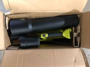 lot 10 image: RYOBI 18V ONE HP Brushless Cordless 130 MPH 510 CFM Blower (Tool Only)  Customer Returns See Pictures