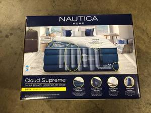 lot 24 image: Nautica Cloud Supreme 20 in. Queen Zip-Off Pillowtop Air Mattress   Customer Returns See Pictures