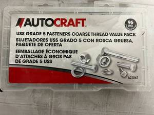 96 Piece Set of Autocraft Grade 5 Fasteners