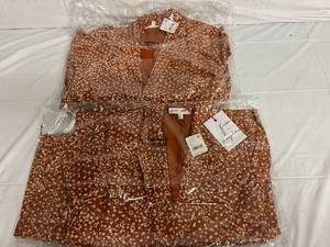 2 Free People Toffee Combo Two Piece Suits - Size 2