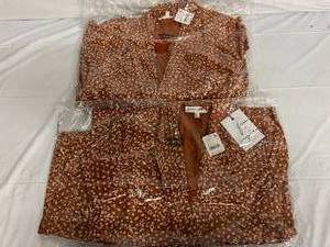 2 Free People Toffee Combo Two Piece Suits - Size 2