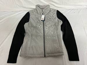 Grey and Black Ladies Cora Quilted Jacket - M