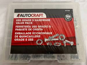 366pc Pack of Autocraft USS Grade 5 Hardware