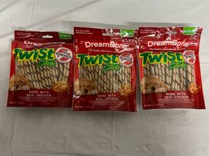 3 x 50ct Bags of DreamBone Twist Sticks