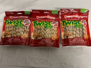 3 x 50ct Bags of DreamBone Twist Sticks