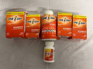 6 Bottles of One A Day Womens Multivitamin - All in Date