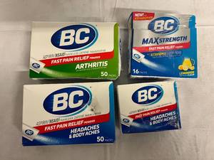 4 Packs of BC Fast Pain Relief