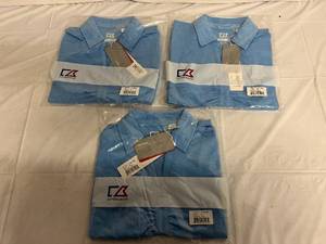 3 Cutter and Buck Light Blue Womens Polo Shirts - Size Small