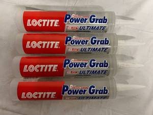 4 Tubes of Loctite Power Grab Ultimate Construction Adhesive