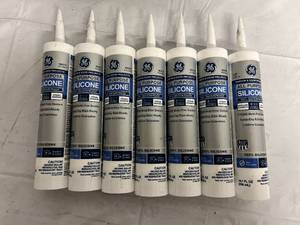 7 Tubes of WHITE All Purpose Silicone