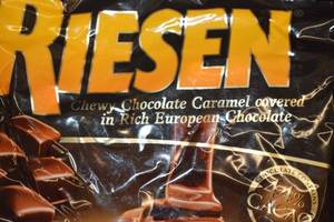 Lot of 10 Riesen Chewy Chocolate Caramel Candies - 2.65 oz Bags