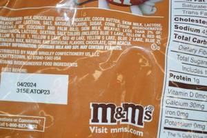 Lot of 4 Packs M&Ms Caramel Cold Brew Flavor 9 oz Sharing Size